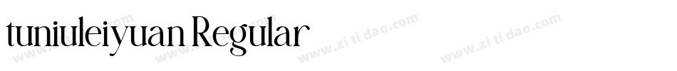 tuniuleiyuan Regular字体转换
